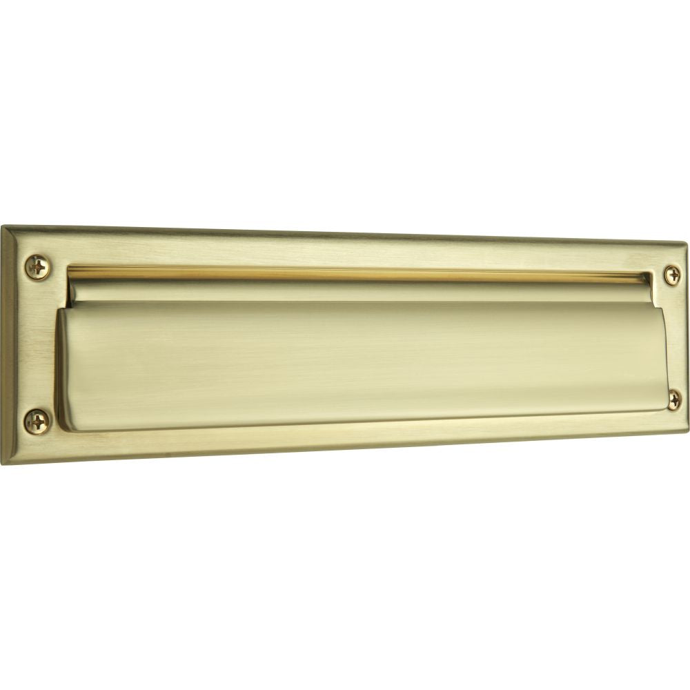 Baldwin 0012044 Letter Box Plate Lifetime Satin Brass Finish