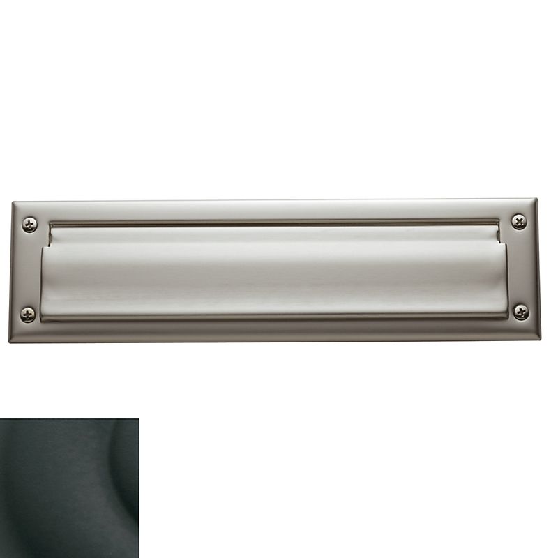 Baldwin 0012190 Letter Box Plate Satin Black Finish