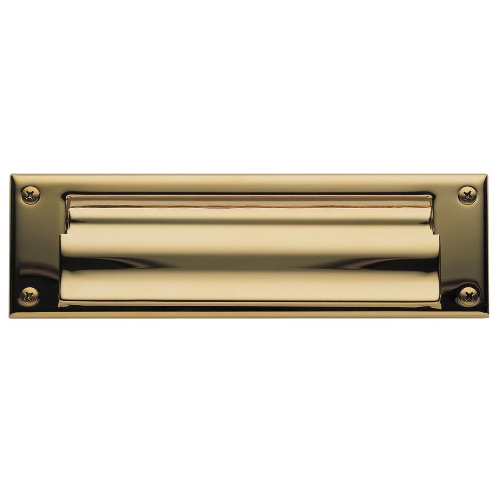 Baldwin 0015003 Letter Box Plate Lifetime Brass Finish