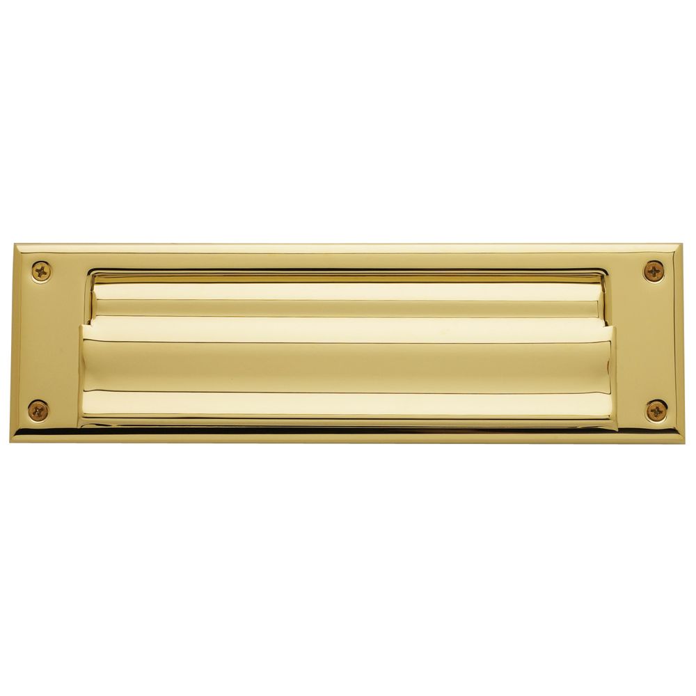 Baldwin 0017003 Letter Box Plate Lifetime Brass Finish