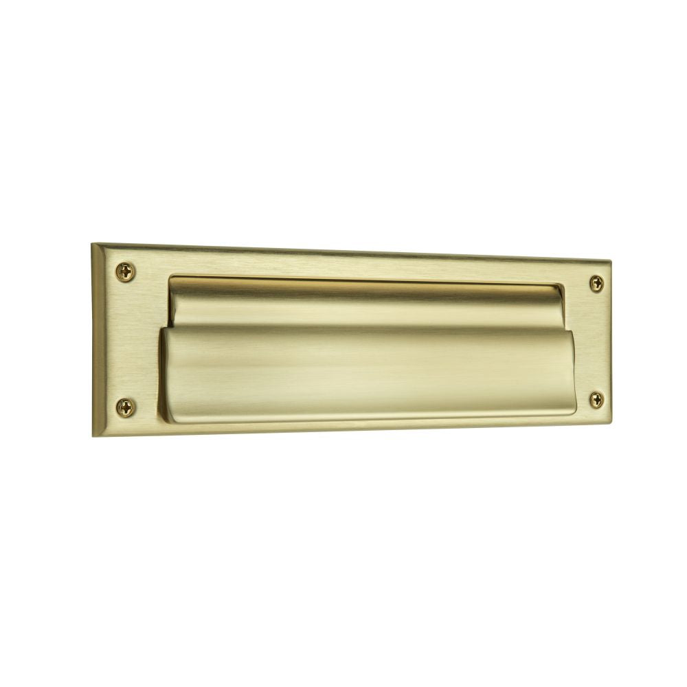 Baldwin 0017044 Letter Box Plate Lifetime Satin Brass Finish