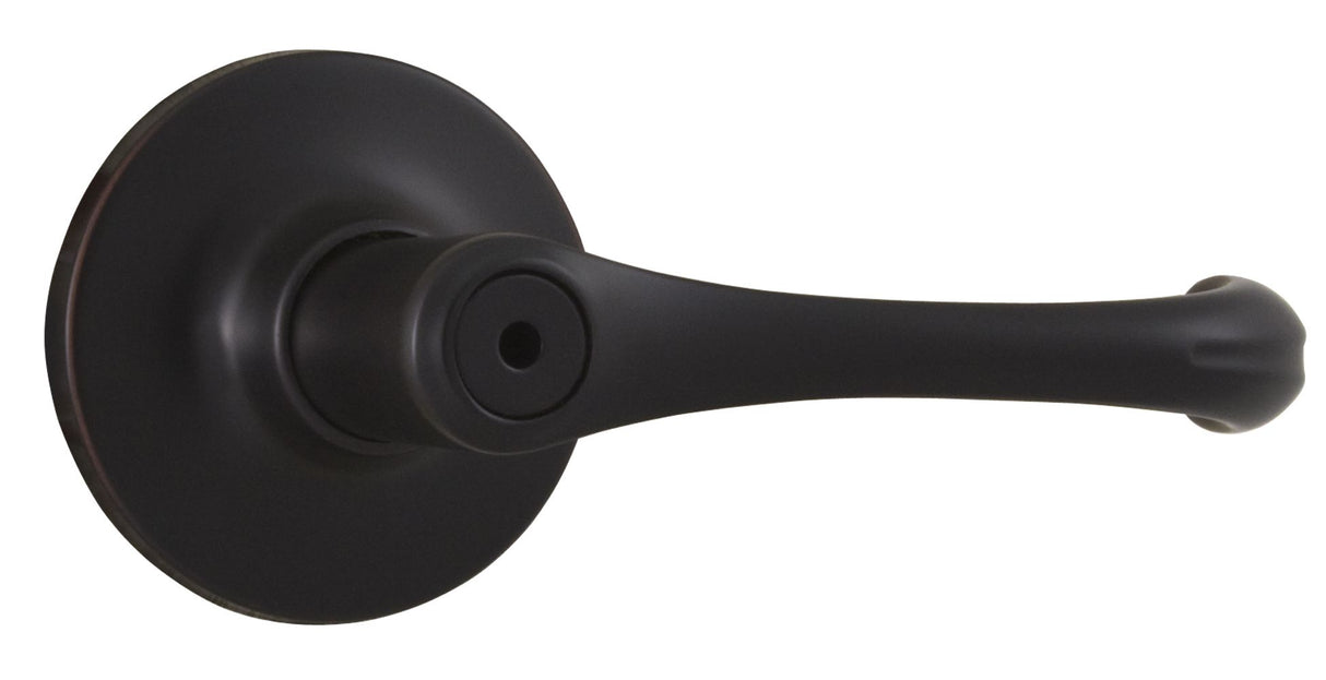 Weslock 00210V1V1FR20 Somerset Privacy Lock with Adjustable Latch and Full Lip Strike Oil Rubbed Bronze Finish