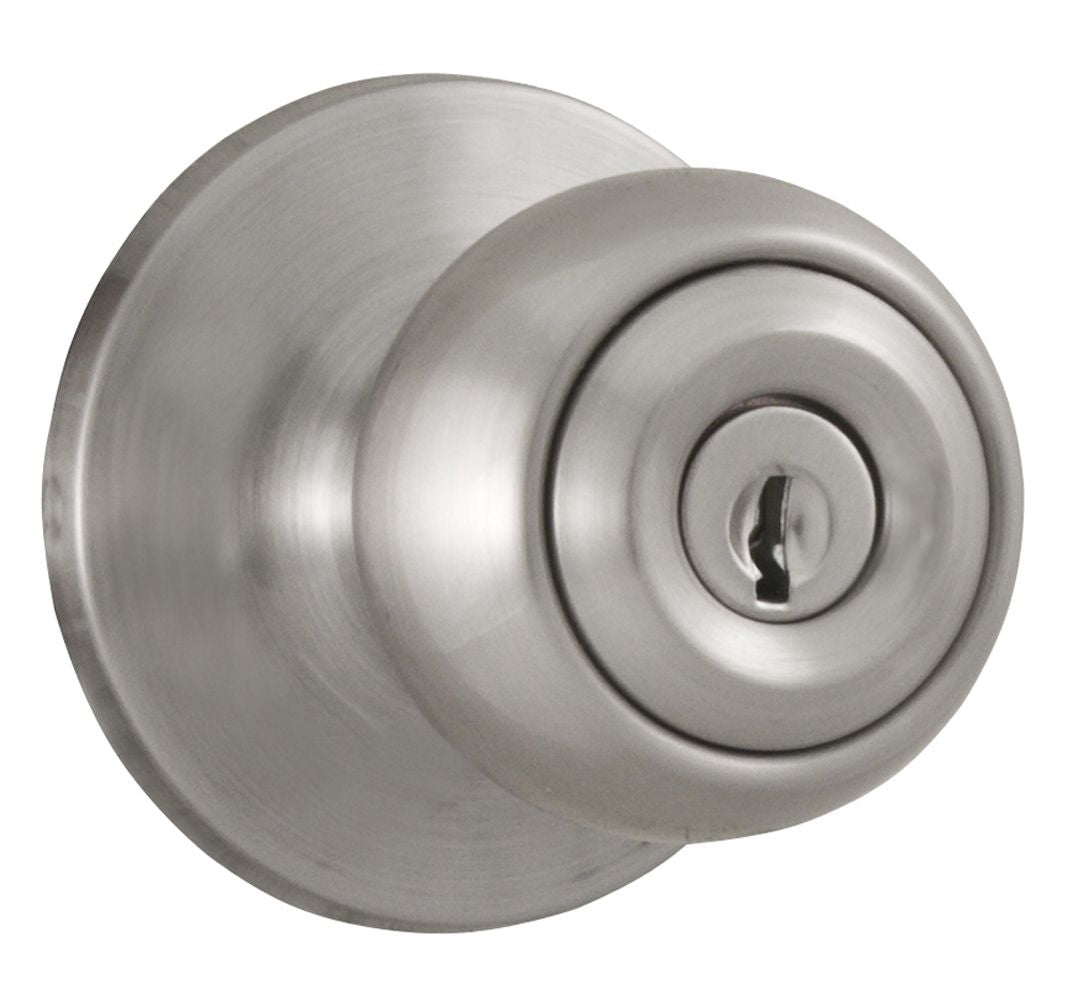 Weslock 00240GNGNFR23 Hudson Entry Lock with Adjustable Latch and Full Lip Strike Satin Nickel Finish