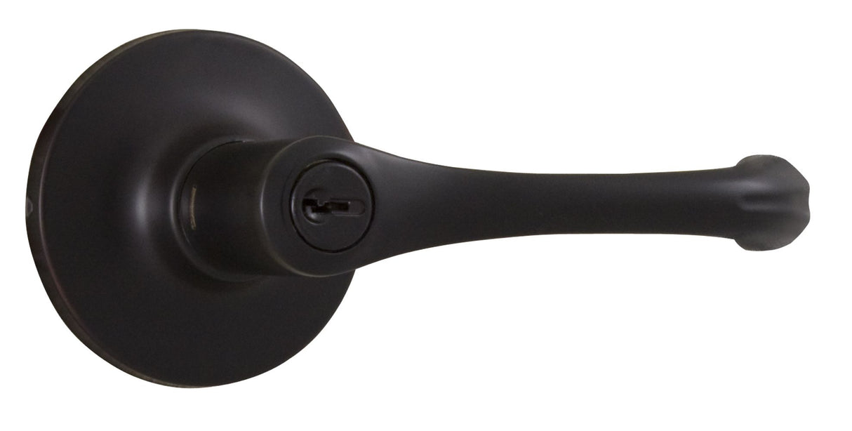 Weslock 00240V1V1FR23 Somerset Entry Lock with Adjustable Latch and Full Lip Strike Oil Rubbed Bronze Finish