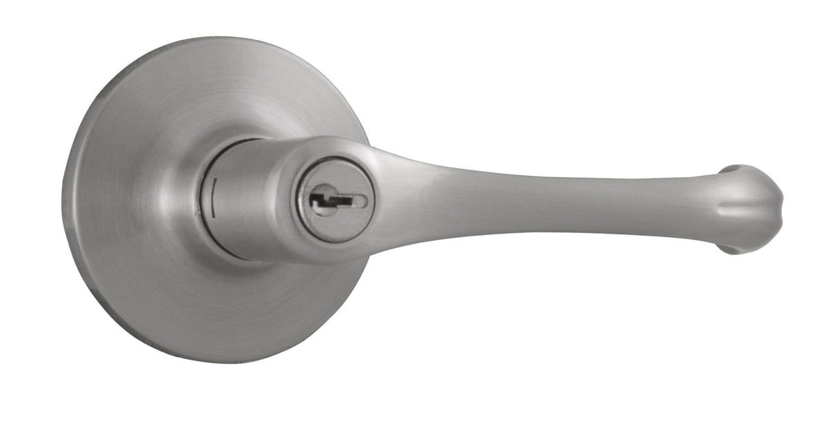 Weslock 00240VNVNFR23 Somerset Entry Lock with Adjustable Latch and Full Lip Strike Satin Nickel Finish