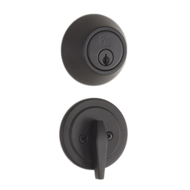 Weslock 00271-2-2FR22 Single Cylinder Deadbolt Keyed Alike 2 Matte Black Finish