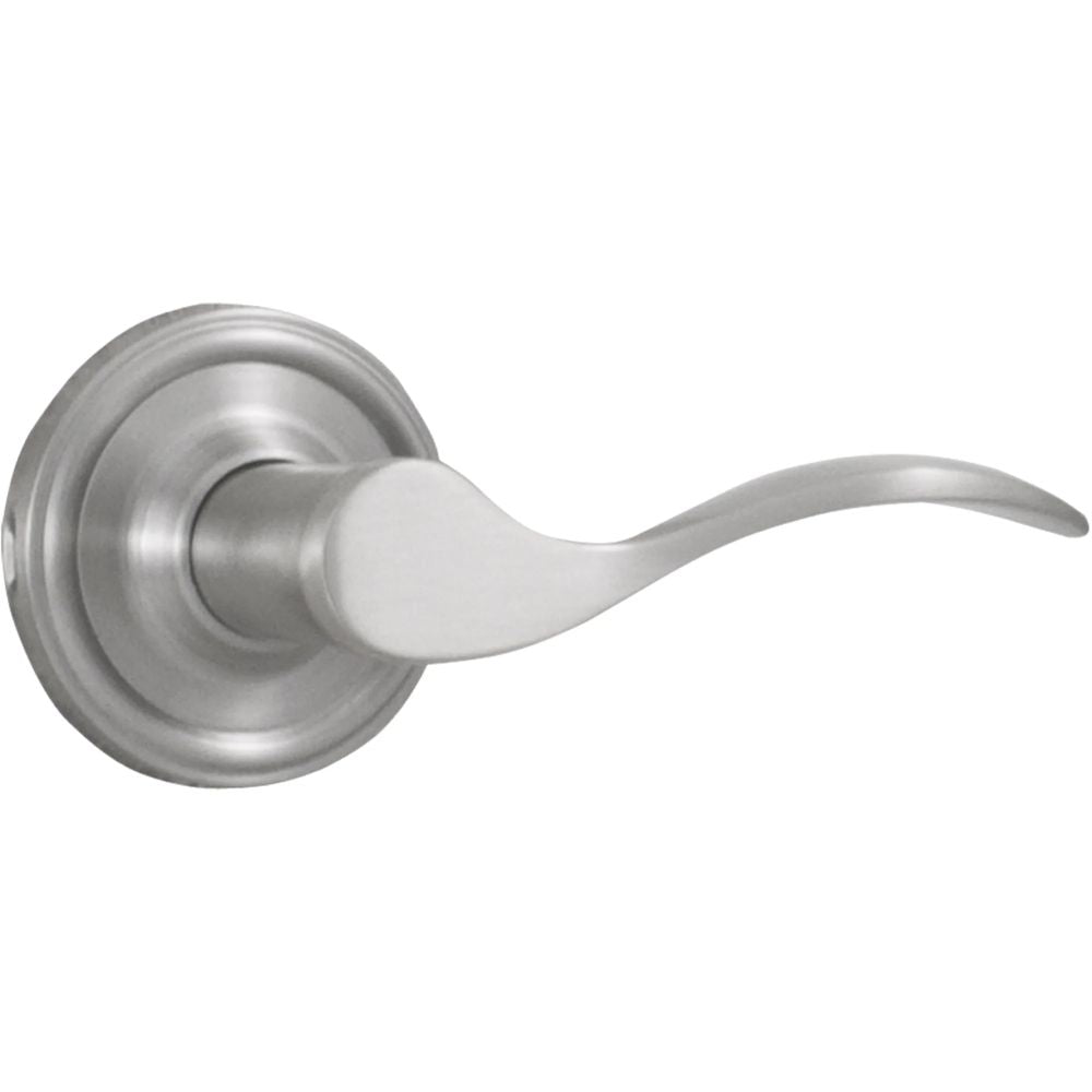 Weslock 00600UNUNSL20 Bordeau Lever Passage Lock with Adjustable Latch and Full Lip Strike Satin Nickel Finish