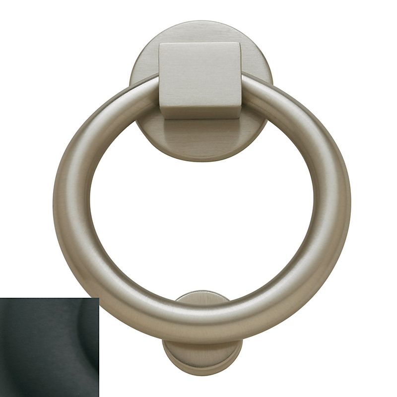 Baldwin 0195190 Ring Door Knocker Satin Black Finish