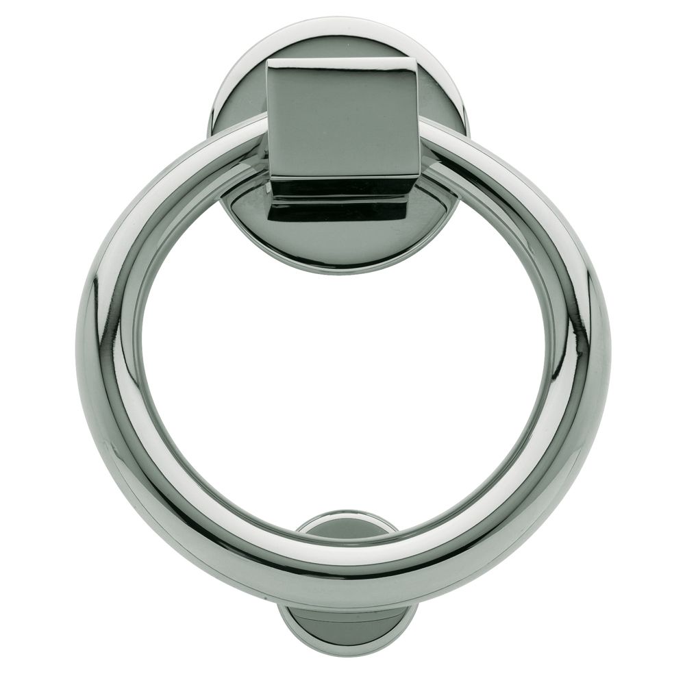 Baldwin 0195260 Ring Door Knocker Bright Chrome Finish