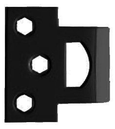 Baldwin 0310190UNIV Universal Strike Satin Black Finish