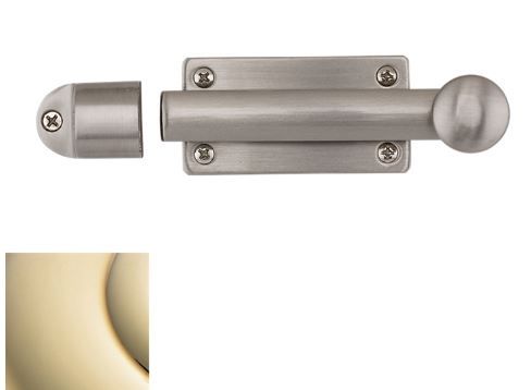 Baldwin 0345003 Dutch Door Bolt Lifetime Brass Finish