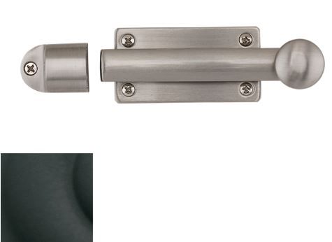 Baldwin 0345190 Dutch Door Bolt Satin Black Finish