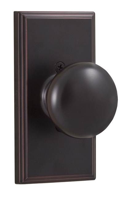Weslock 03705I1--0020 Impresa Woodward Half Dummy Lock Oil Rubbed Bronze Finish