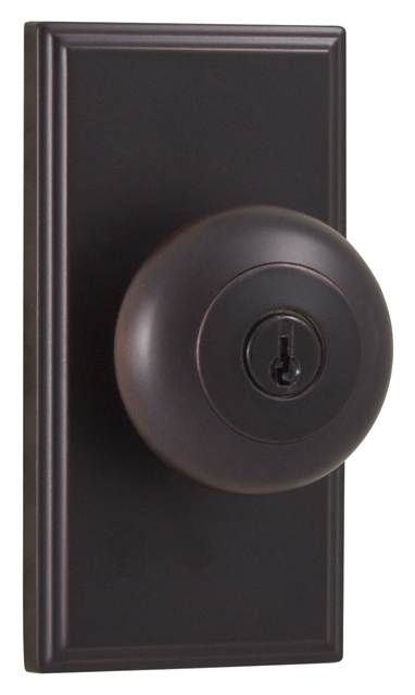 Weslock 03740I1I1SL23 Impresa Woodward Entry Lock with Adjustable Latch and Full Lip Strike Oil Rubbed Bronze Finish