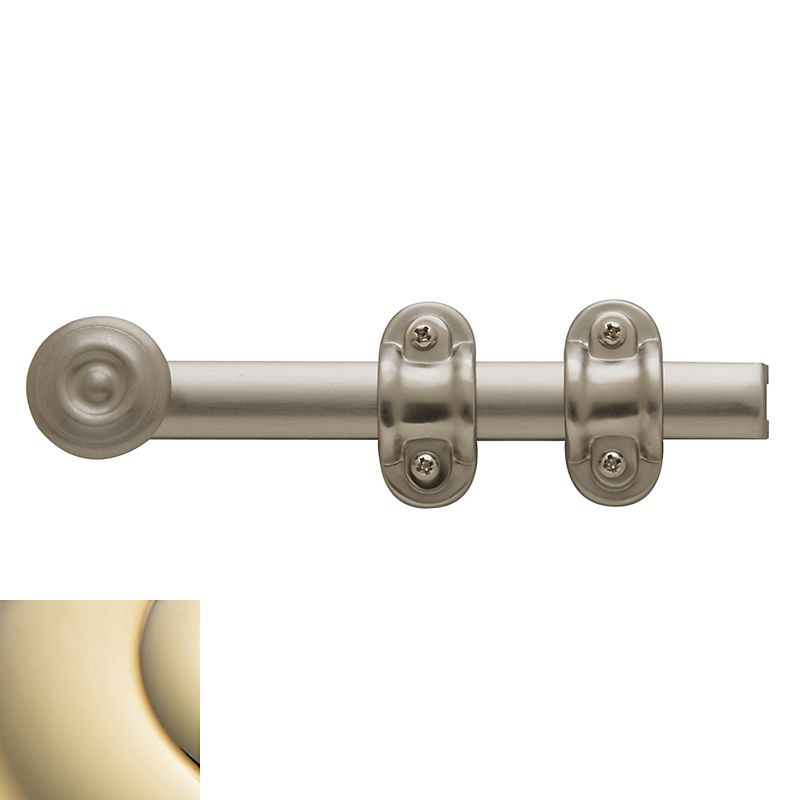Baldwin 0379003 6" Ornamental Surface Bolt Lifetime Brass Finish