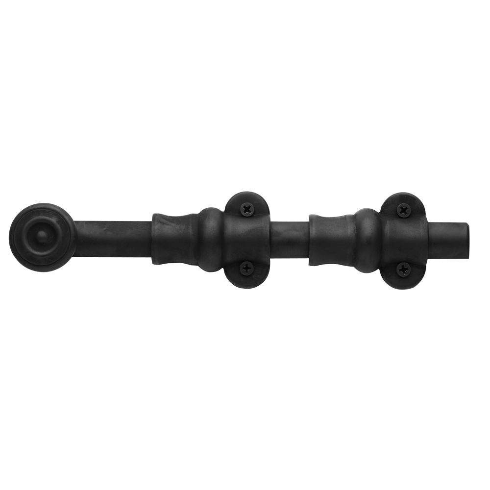 Baldwin 0380102 8" Ornamental Surface Bolt Oil Rubbed Bronze Finish