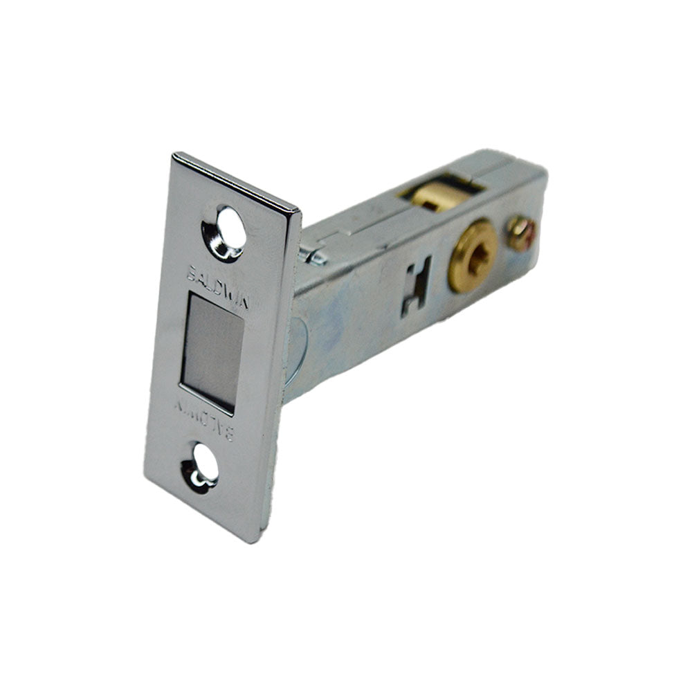 Baldwin 0418260LTP Contemporary Mortise Door Bolt with 2-3/8" Backset Less Turn Piece Bright Chrome Finish