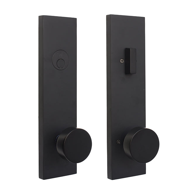 Weslock 0662542420020 Mesa Knob Addy Escutcheon Dummy Handle Matte Black Finish
