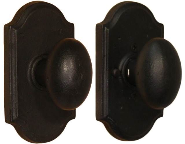 Weslock 07110M2M2SL20 Durham Premiere Privacy Lock with Adjustable Latch and Full Lip Strike Black Finish