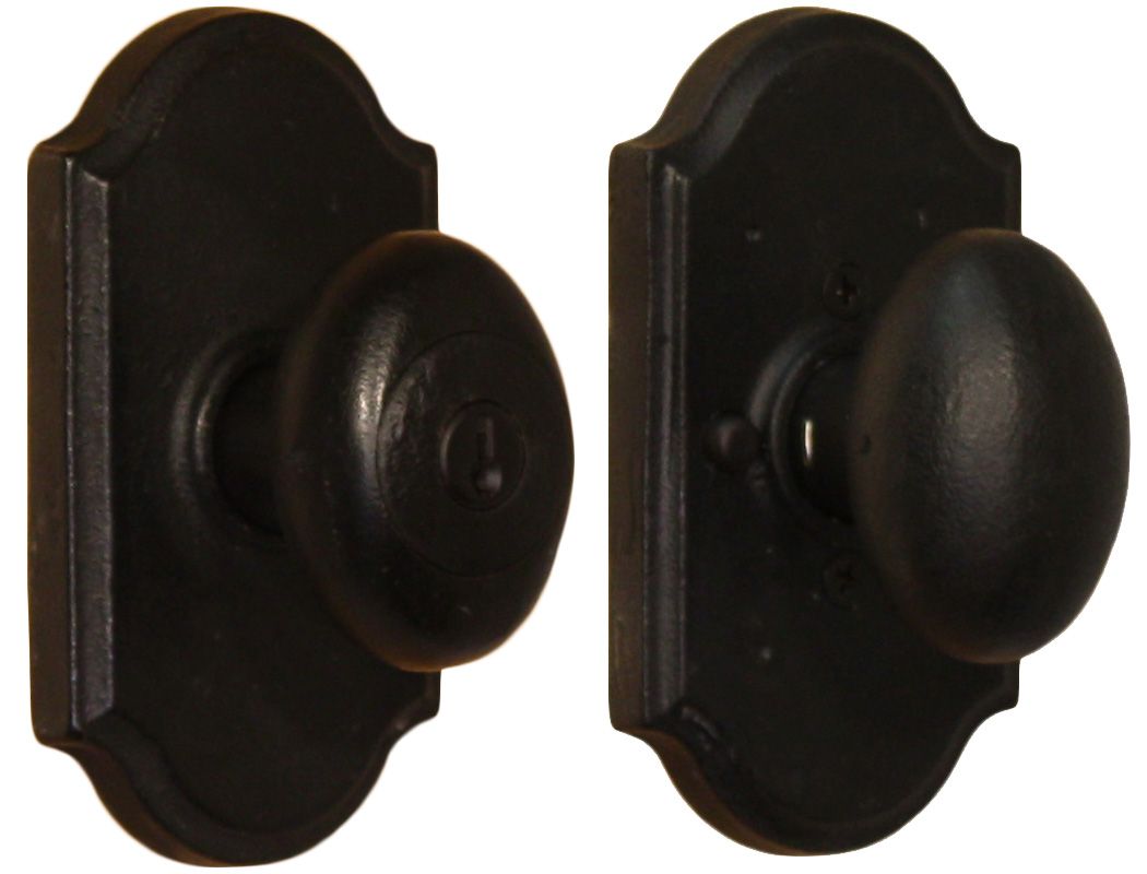 Weslock 07140M2M2SL23 Durham Premiere Entry Lock with Adjustable Latch and Full Lip Strike Black Finish