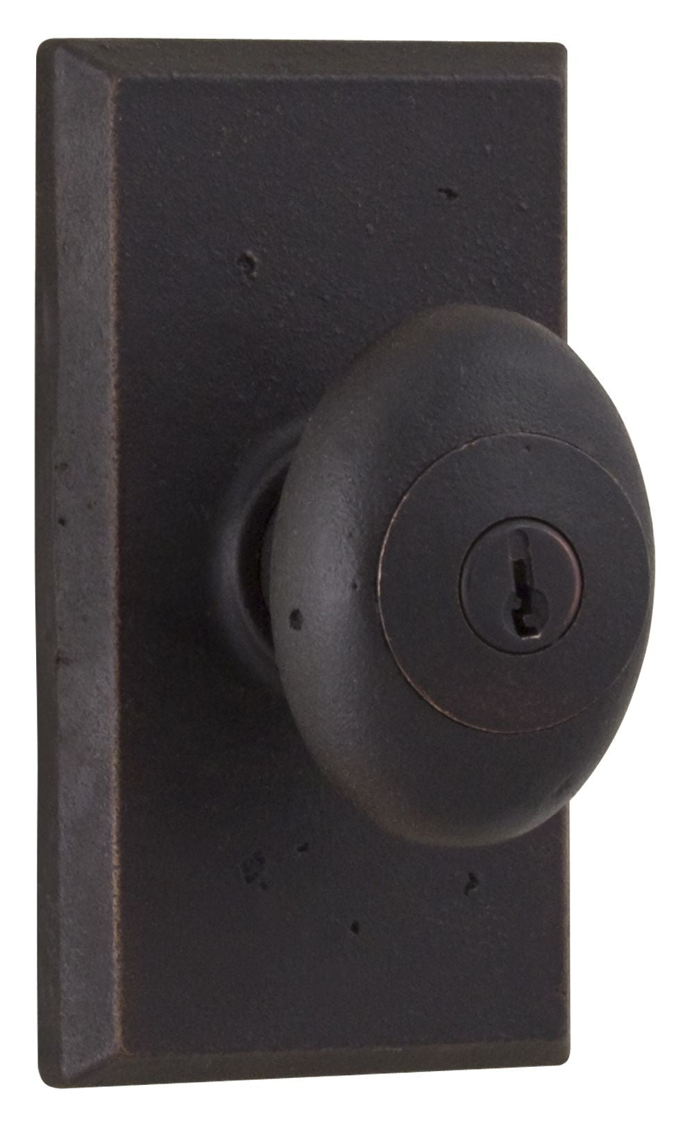 Weslock 07340M1M1SL23 Durham Square Entry Lock with Adjustable Latch and Full Lip Strike Oil Rubbed Bronze Finish