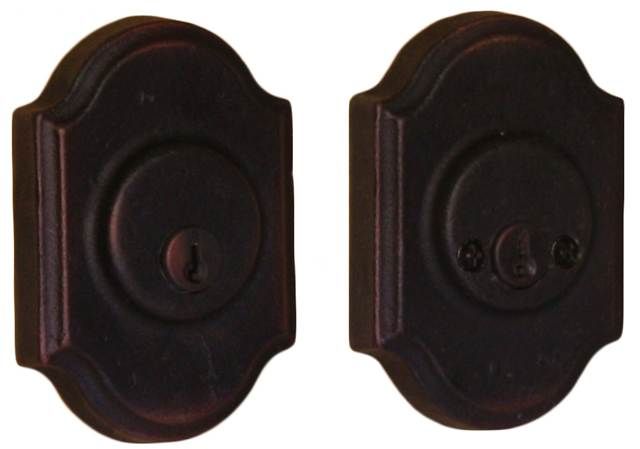 Weslock 07572-1-1SL23 Premiere Double Cylinder Deadbolt with Adjustable Latch and Deadbolt Strike Oil Rubbed Bronze Finish
