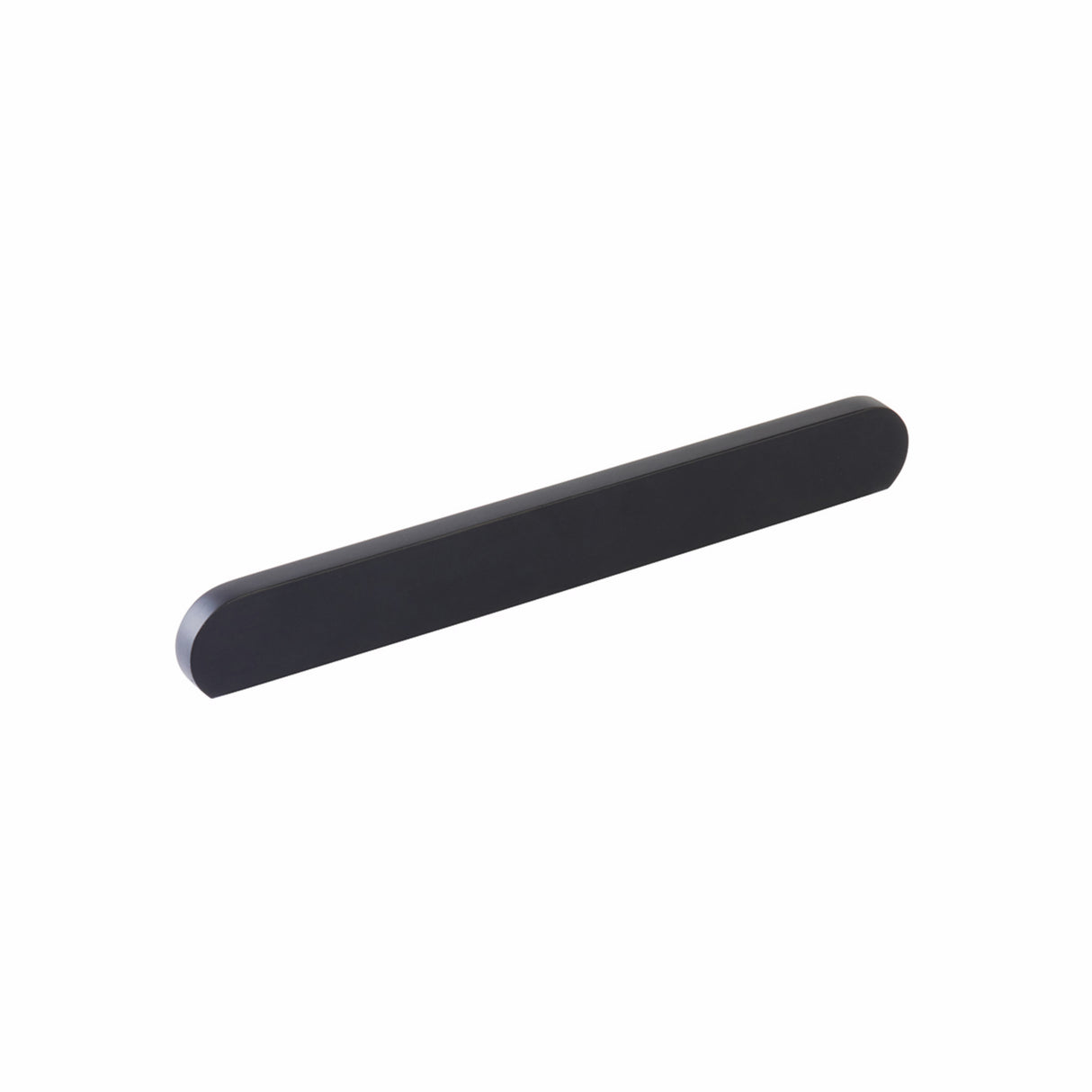 Schaub 10043-MB 8-7/8" Cafe Modern Oval Cabinet Pull with 6-5/16" and 8" Center to Center Matte Black Finish