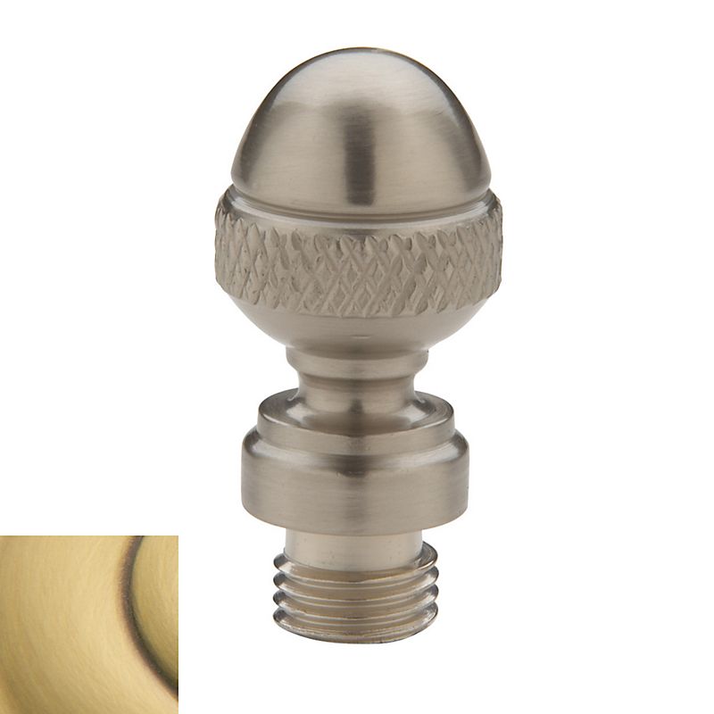 Baldwin 1092060I Acorn Tip for Square Corner Hinge (2/SET) Satin Brass and Brown Finish