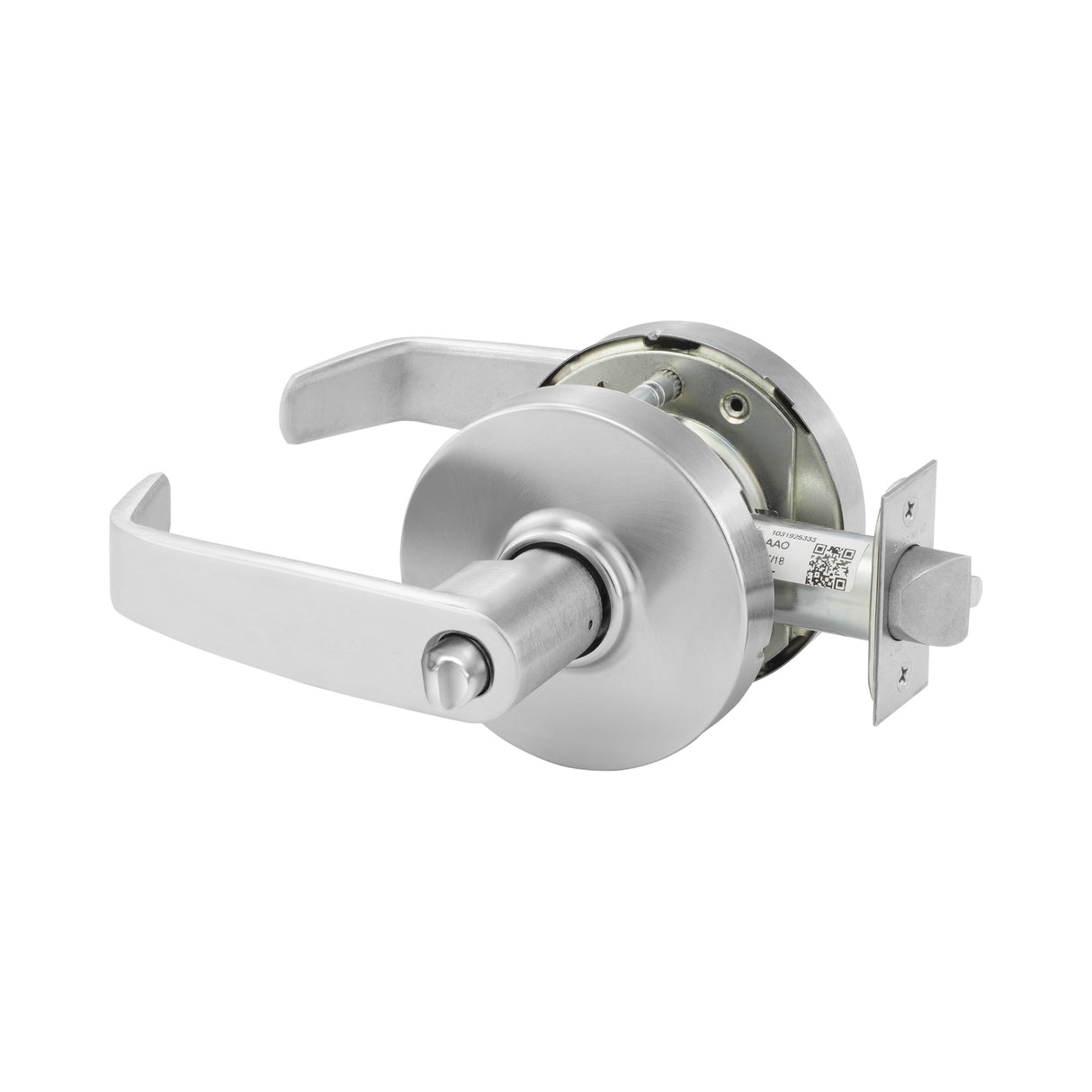 Sargent 10XG05LL26D Entry Office (F109) Cylindrical Lever Lock Grade 1 with L Lever and L Rose with LA Keyway KD and ASA Strike Satin Chrome Finish