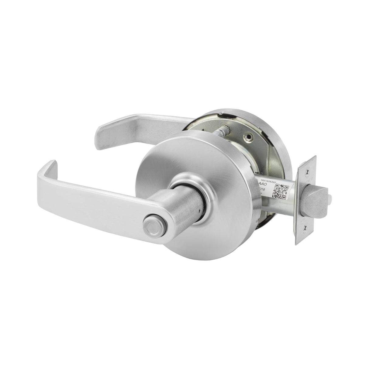 Sargent 10XG24LL26D Entrance or Office (F82A) Cylindrical Lever Lock Grade 1 with L Lever and L Rose with LA Keyway KD and ASA Strike Satin Chrome Finish