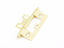 Schaub 1100B-03 Ball Tip Non-Mortise Cabinet Hinge Bright Brass Finish