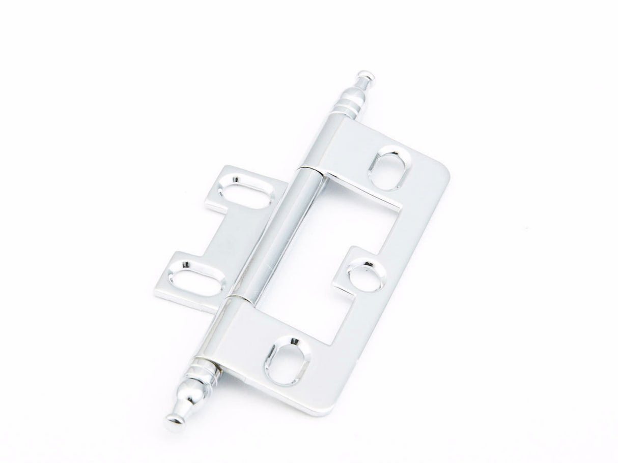 Schaub 1100M-26 Minaret Tip Non-Mortise Cabinet Hinge Polished Chrome Finish