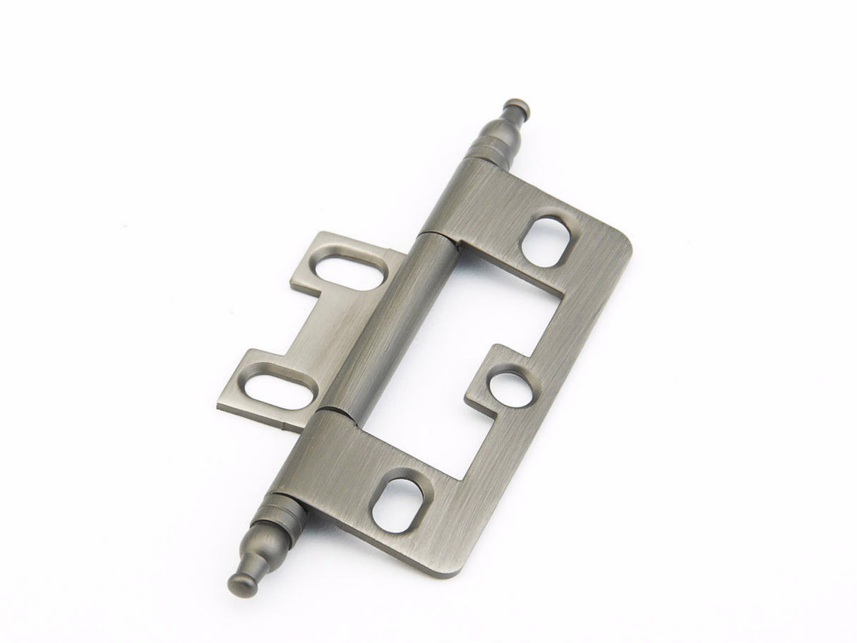Schaub 1100M-AN Minaret Tip Non-Mortise Cabinet Hinge Antique Nickel Finish