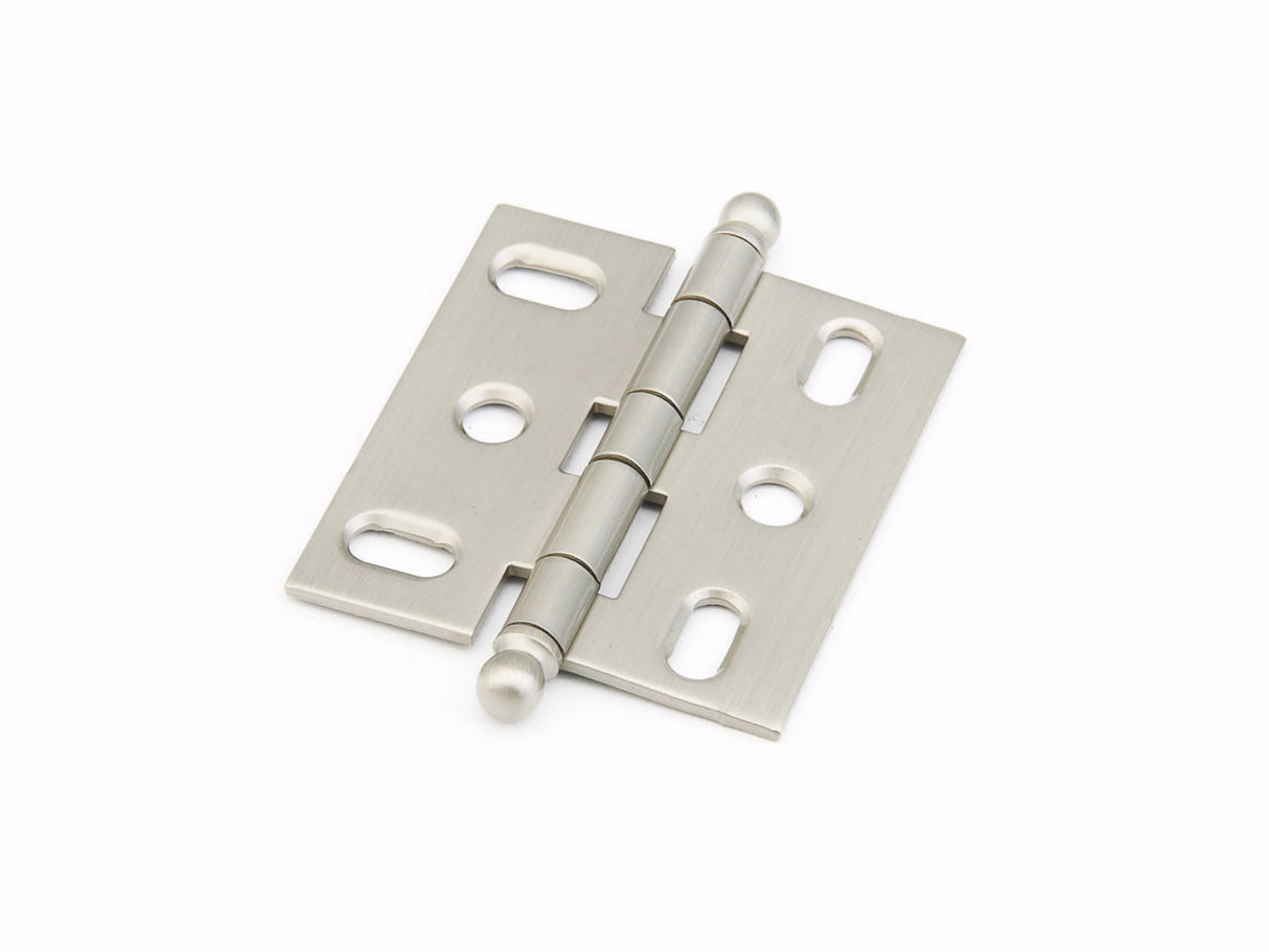 Schaub 1111B-15 Ball Tip Mortise Cabinet Hinge Satin Nickel Finish