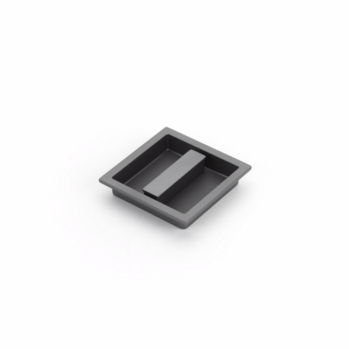 Schaub 1207-GM 3-7/8" x 3-7/8" Modo Centered Recessed Pull Gun Metal Finish