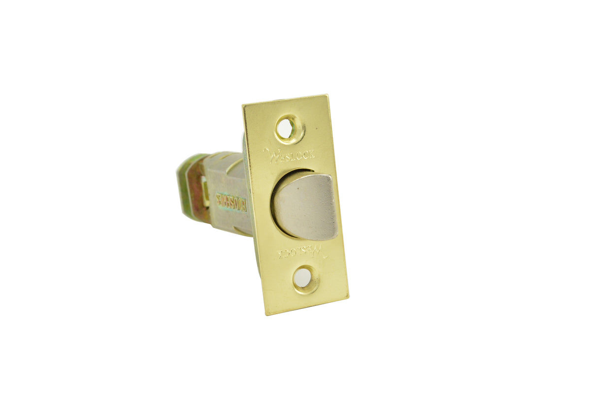 Weslock 12720X4-SL Dual Option Adjustable Spring Latch Satin Brass Finish