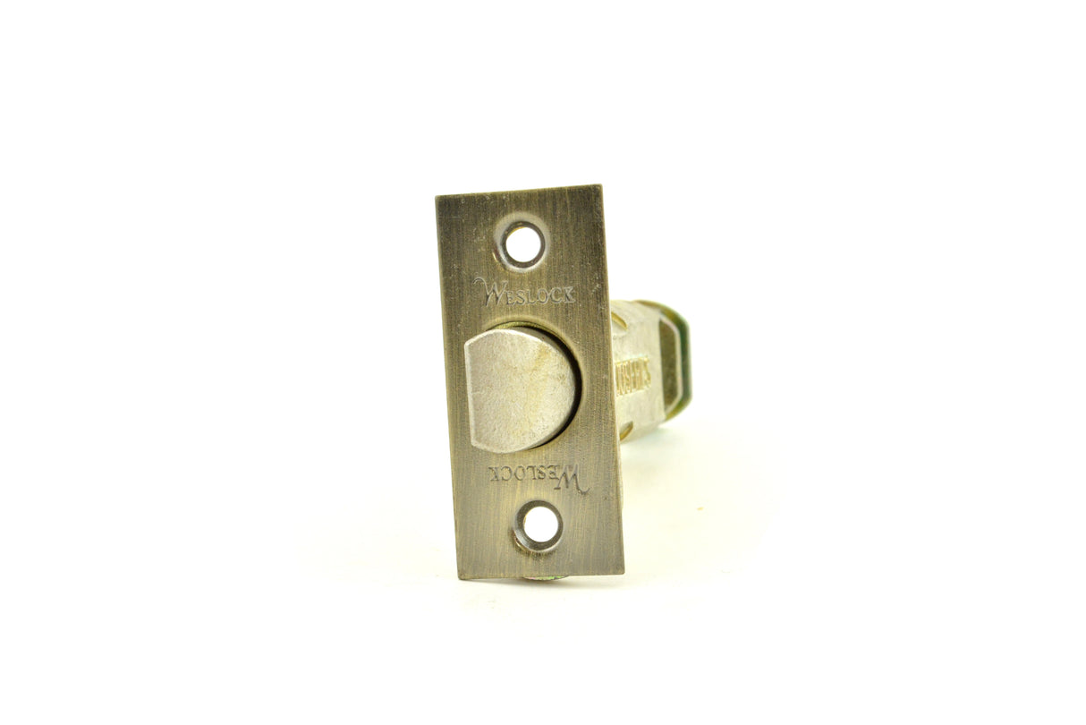 Weslock 12720XA-SL Dual Option Adjustable Spring Latch Antique Brass Finish