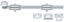 Deltana 12SB26 12" Surface Bolt; Heavy Duty; Bright Chrome Finish