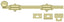 Deltana 12SB3-UNL 12" Surface Bolt; Heavy Duty; Unlacquered Bright Brass Finish
