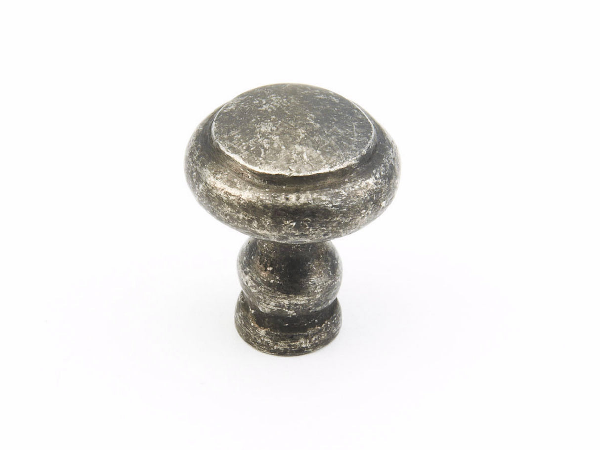 Schaub 132-DP 1-1/8" Round Artifex Cabinet Knob Dark Pewter Finish