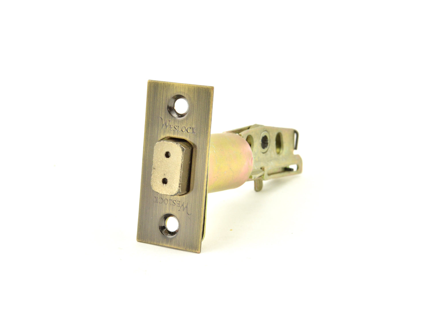 Weslock 14232XA-SL Dual Option 2-3/8" Deadbolt Antique Brass Finish