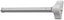 ASSA Abloy Accentra 180036689 3' Exit Only Economy Rim Exit Device 689 Aluminum Finish