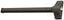 ASSA Abloy Accentra 1800F36695 3 Hour Fire Rated 3' Exit Only Economy Rim Exit Device 695 Dark Bronze Finish