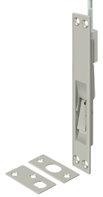Deltana 18EFB15 18" Extension Flush Bolt; Solid Brass; Satin Nickel Finish