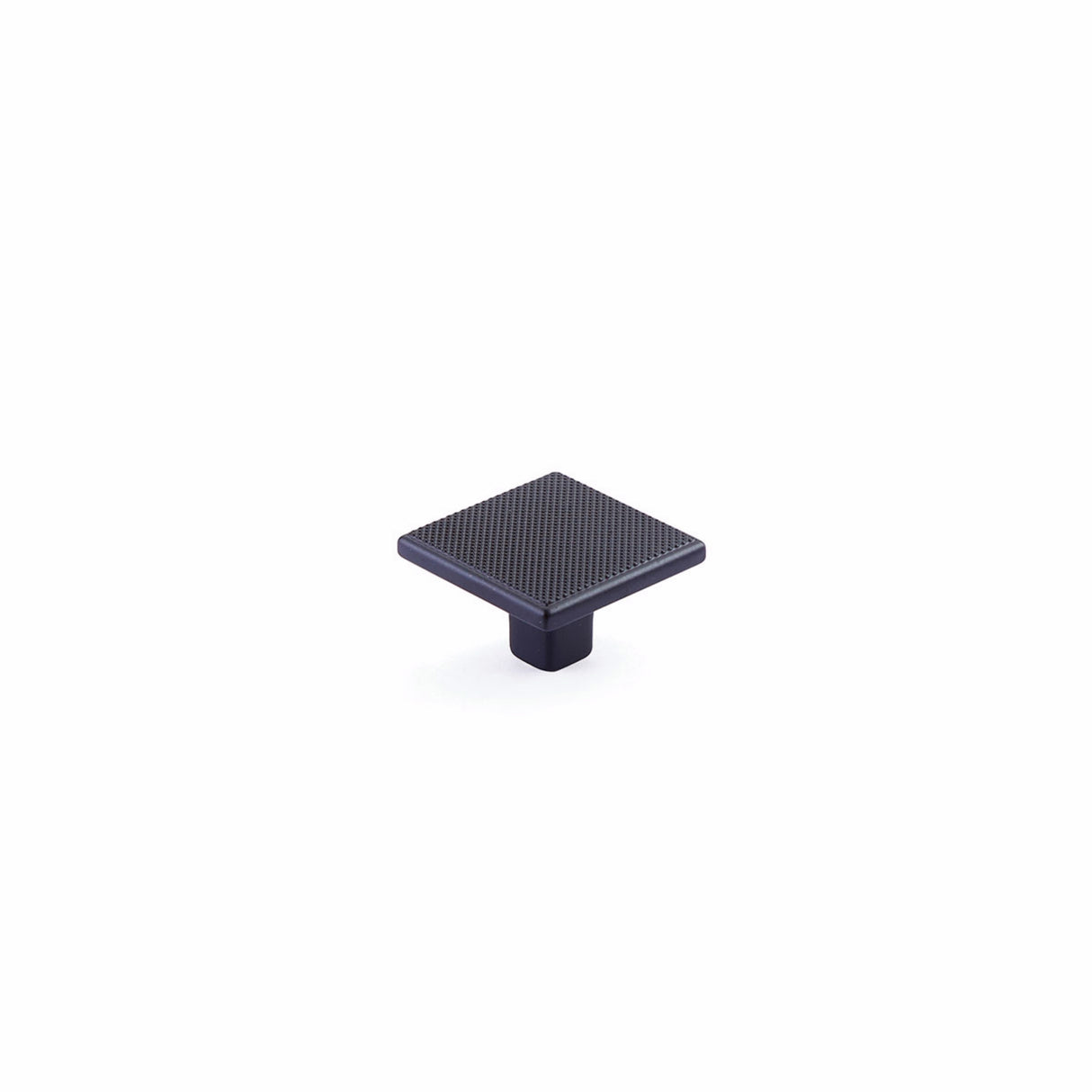 Schaub 20015-MB 1-3/8" Quadrato Square Cabinet Knob Matte Black Finish