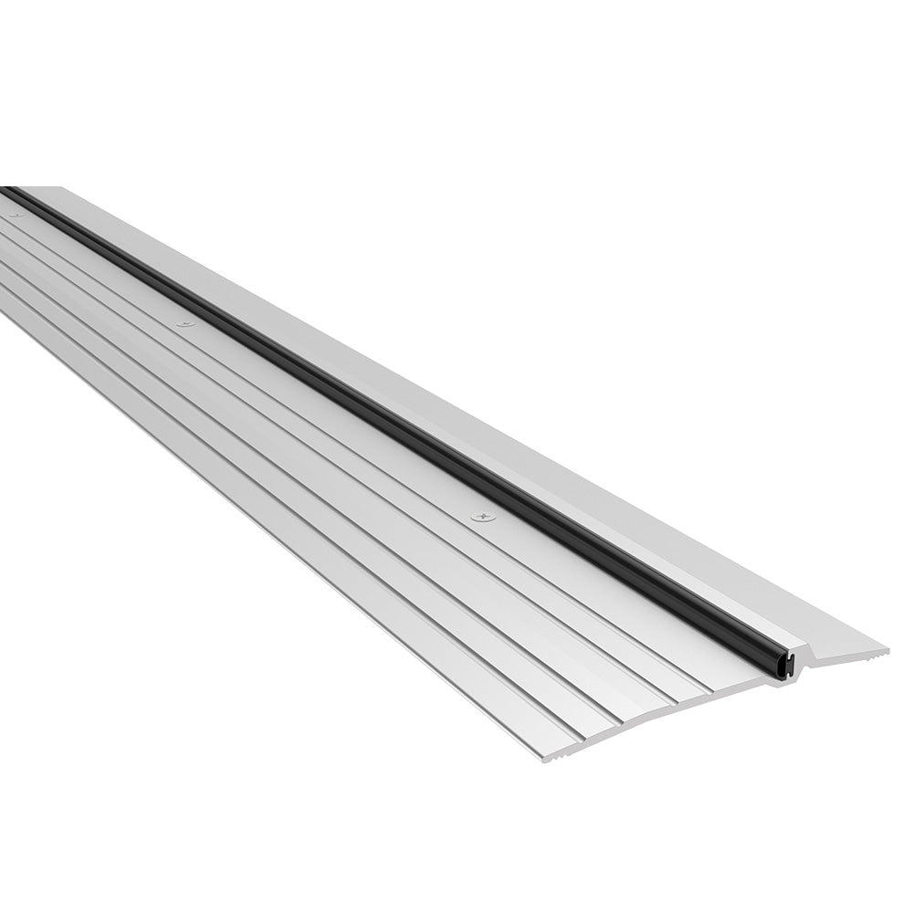 Pemko 2005AV36 36" (3') x 5" x 1/2" Latching Panic Exit Saddle with Vinyl Mill Finish Aluminum Finish