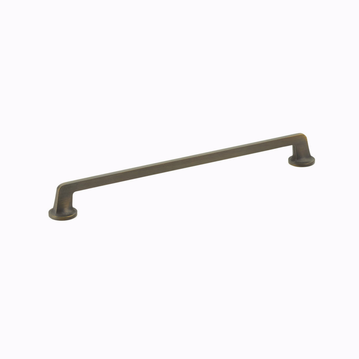 Schaub 204-ABZ 12" Center to Center Northport Flat Cabinet Pull Ancient Bronze Finish