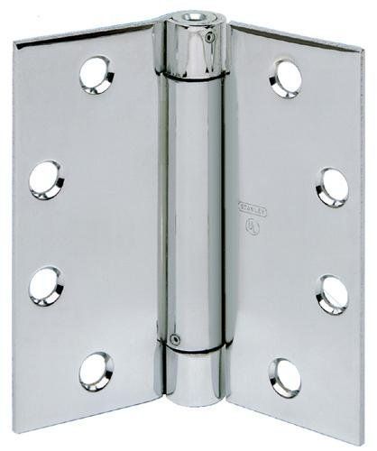 Best Hinges 2060R412426D 4-1/2" x 4" Spring Hinge # 420923 Satin Chrome Finish