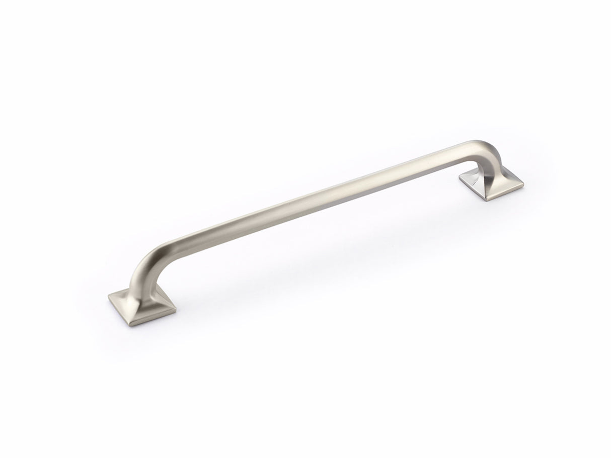 Schaub 217-15 8" Center to Center Northport Square Cabinet Pull Satin Nickel Finish