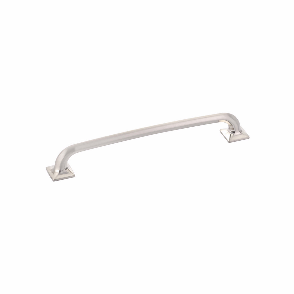 Schaub 217-BN 8" Center to Center Northport Square Cabinet Pull Brushed Nickel Finish